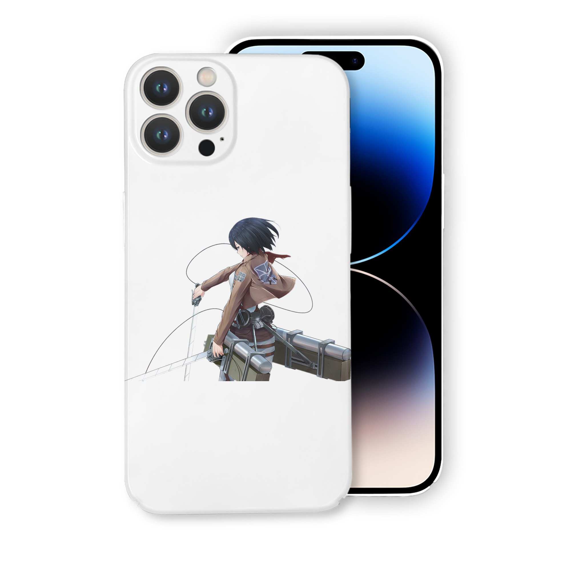 （画像用） 進撃の巨人 ミカサ·アッカーマン Attack on Titan Mikasa Ackerman 【iPhone 14シリーズ対応】ハードケース